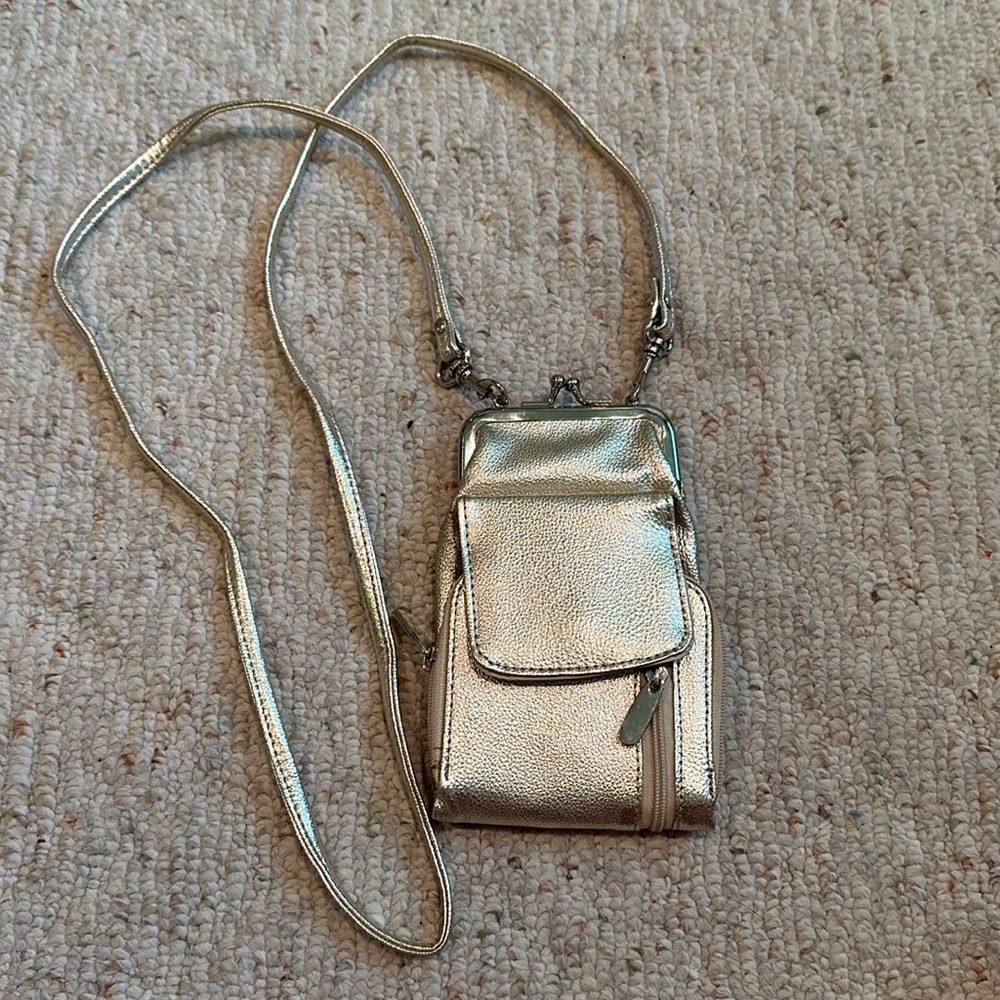 gold cross body